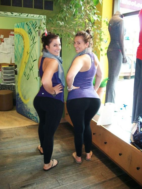 Big girls in yoga pants