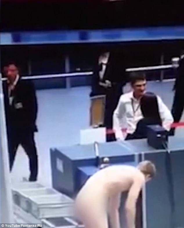 Men stripped down naked