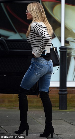 and Sexy girls boots wearing tight jeans