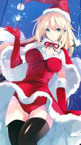 anime Sexy girls christmas