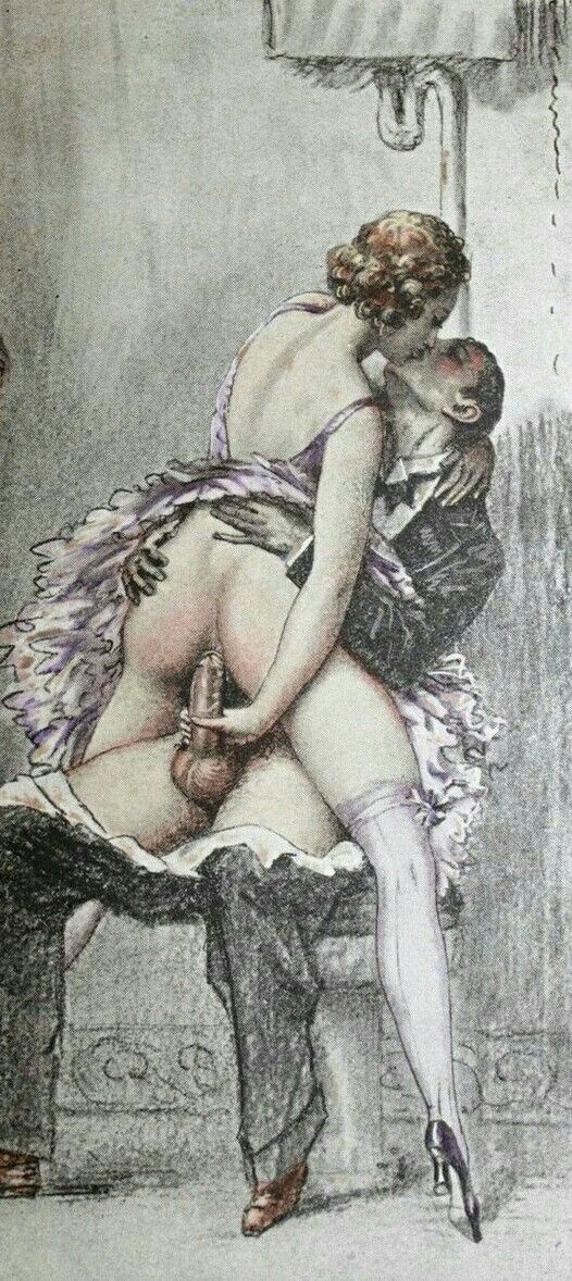 Vintage erotic art