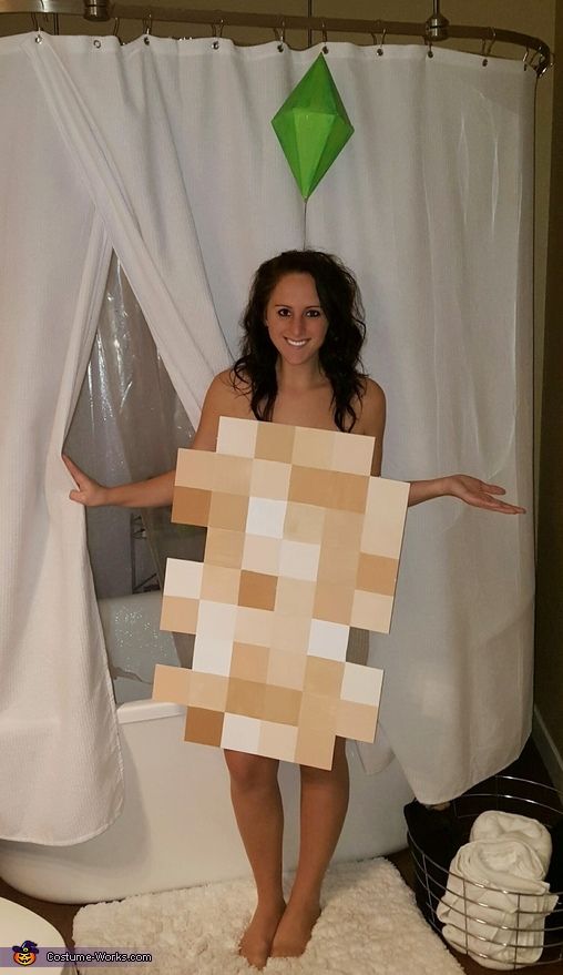 Naked girl halloween costume