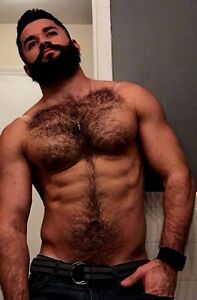 Naked hairy chested muscle men