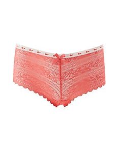 Triple pink lace boyshort panty