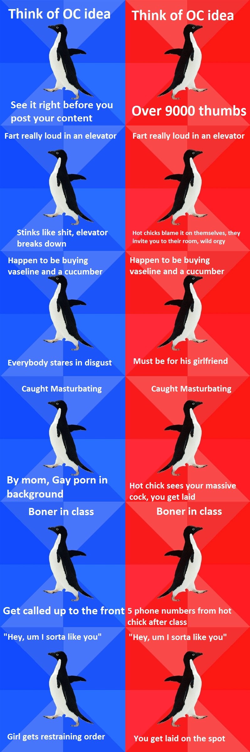 Socially awkward awesome penguin meme