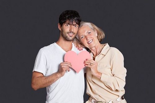 Older woman with young guy