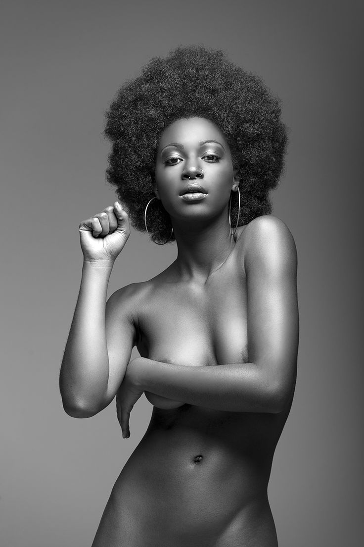 Nude black girls with afros