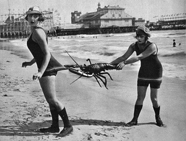 Vintage beach women