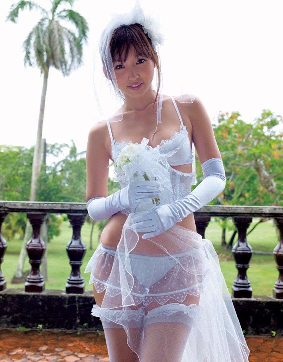 Sexy asian lingerie bride