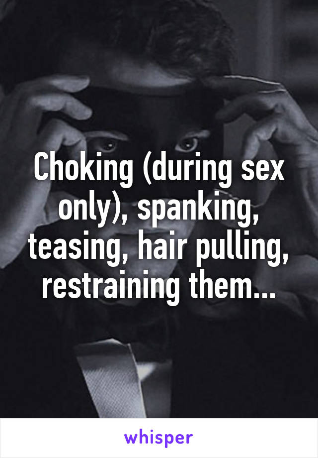 Spanking during sex