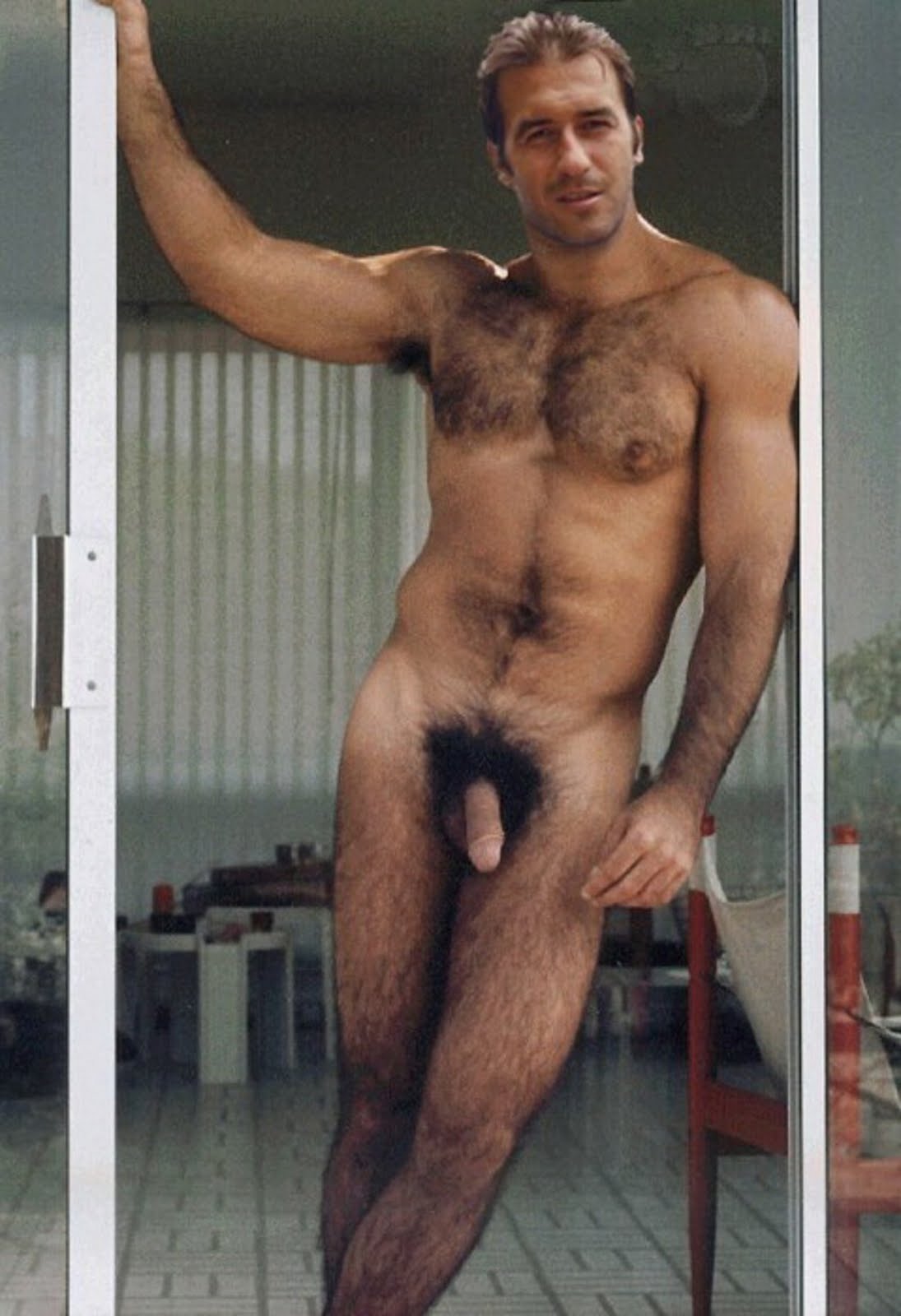 Hot hairy gay men naked