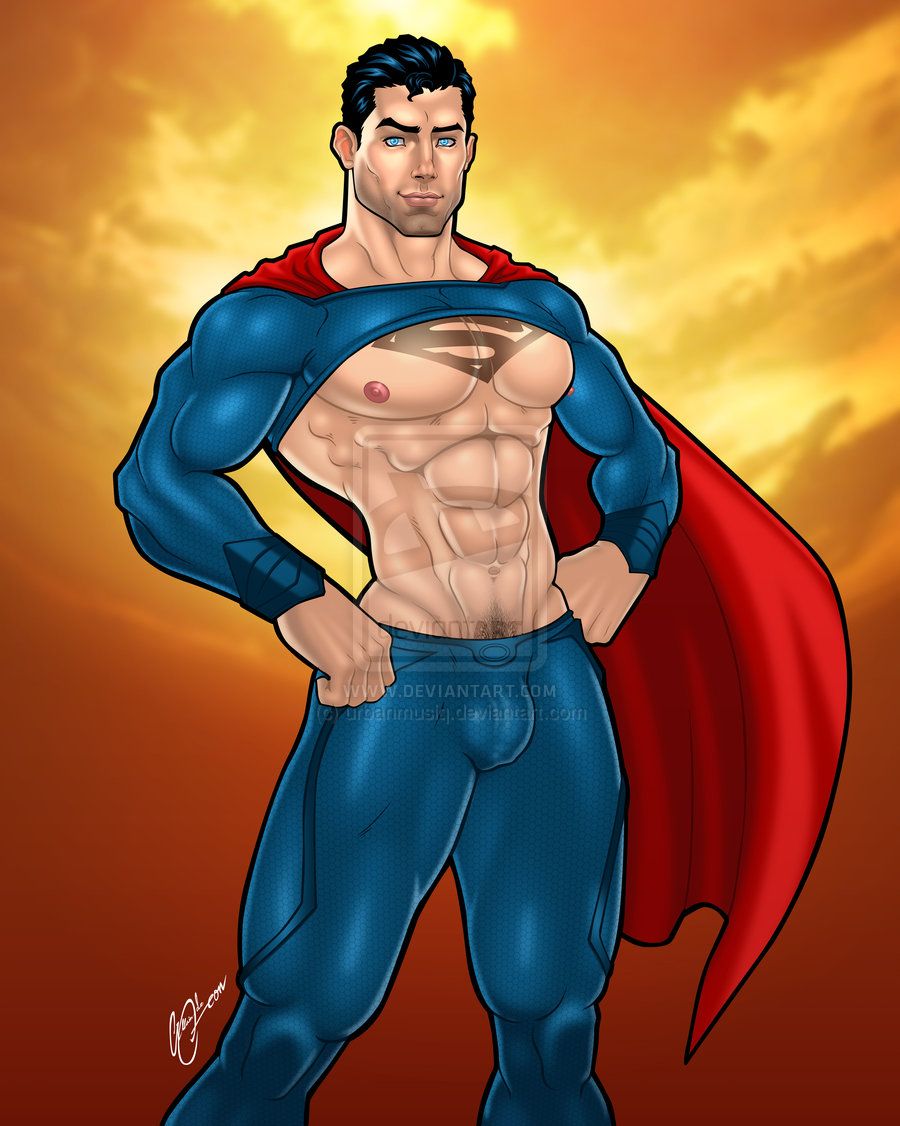 Superman gay comic art