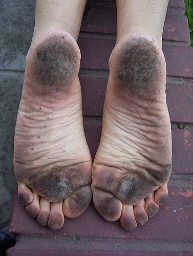 Dirty feet soles ass