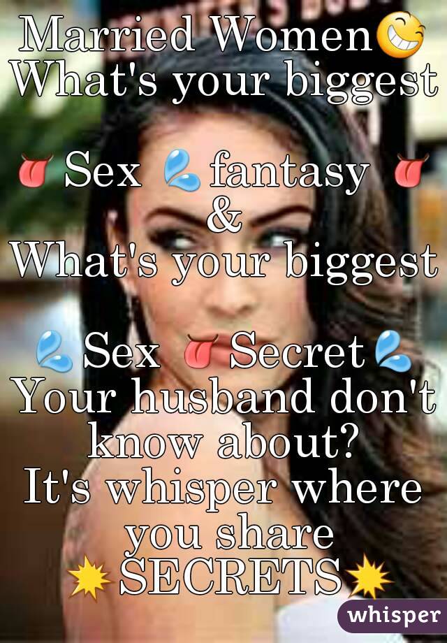 Married women sex fantasies