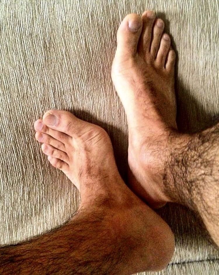 hairy fetish Man foot