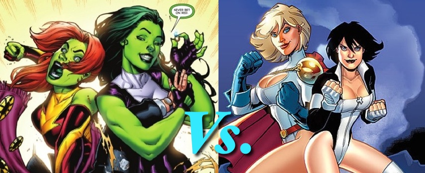 hulk Power girl and she