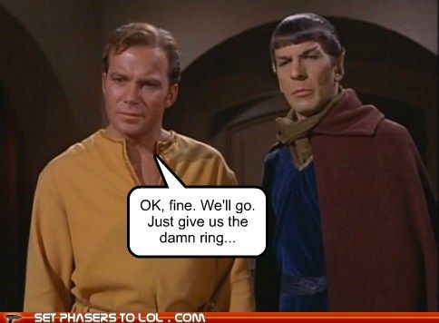 Lord of the rings star trek crossover