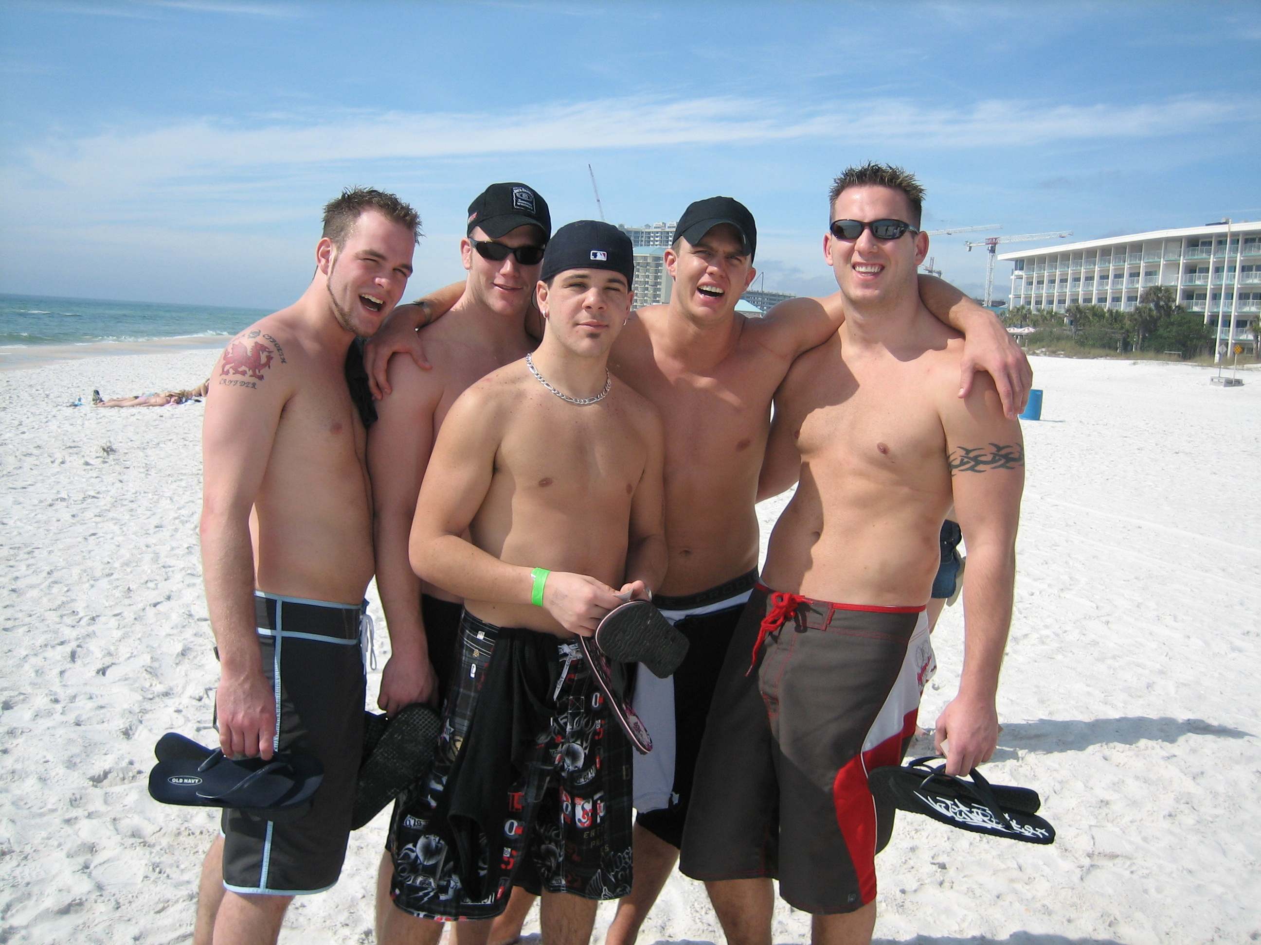 Spring break nude beach men