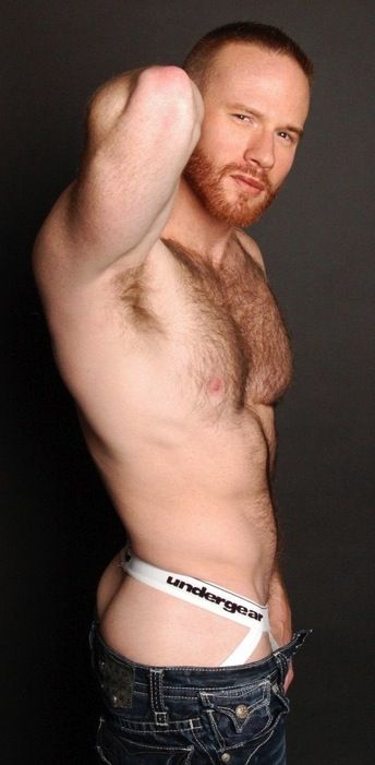 bearded ginger gay porn star