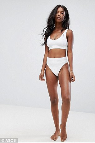 Sandra model white bikini