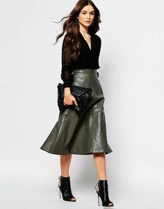 Trinity leather skirt sex