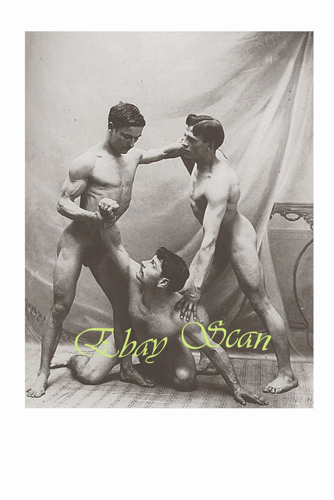 Vintage gay nude wrestling