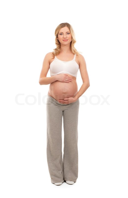 pregnant White girl