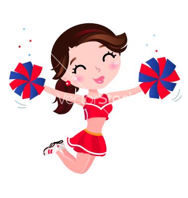 cheerleader Cartoon girl
