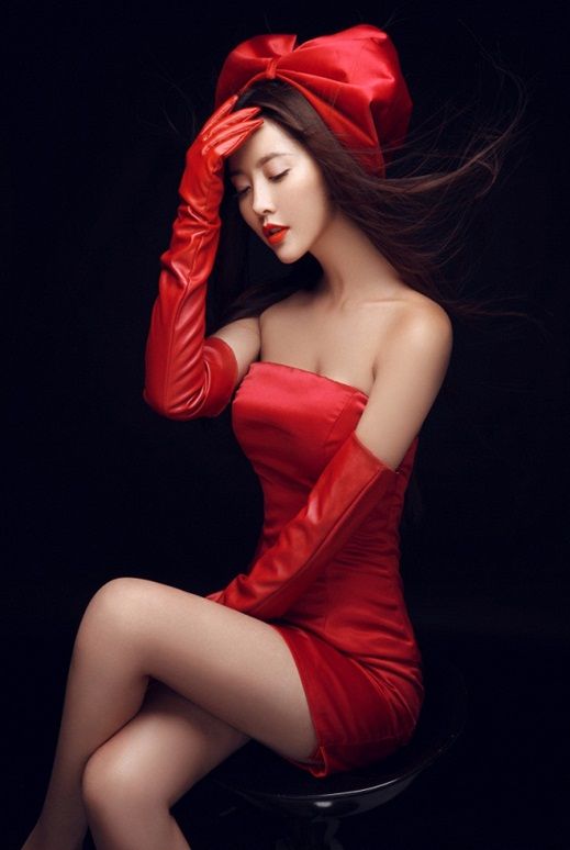 Beautiful asian glamour models
