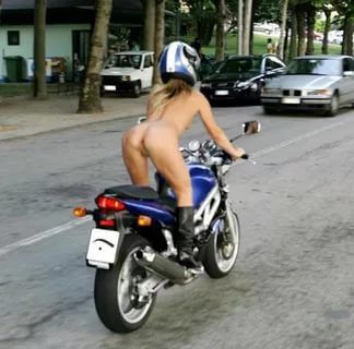 Nude girls riding motorcycles