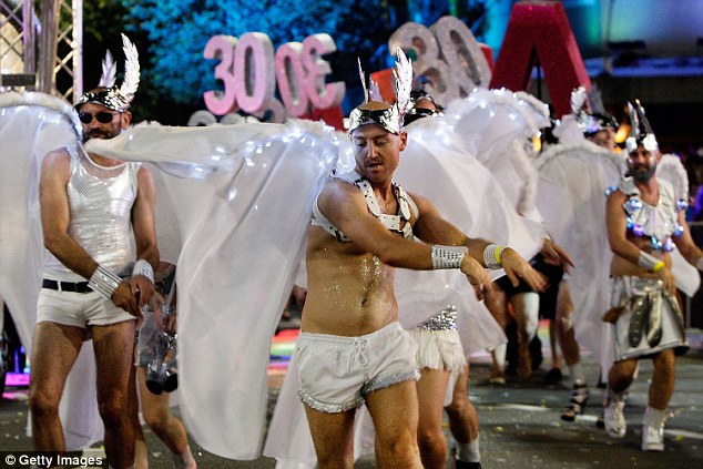 men mardi parade Gay nude gras