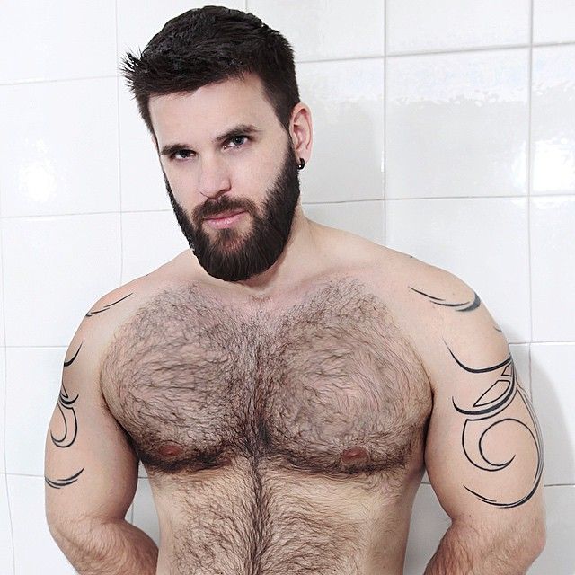 Brute hairy manly men