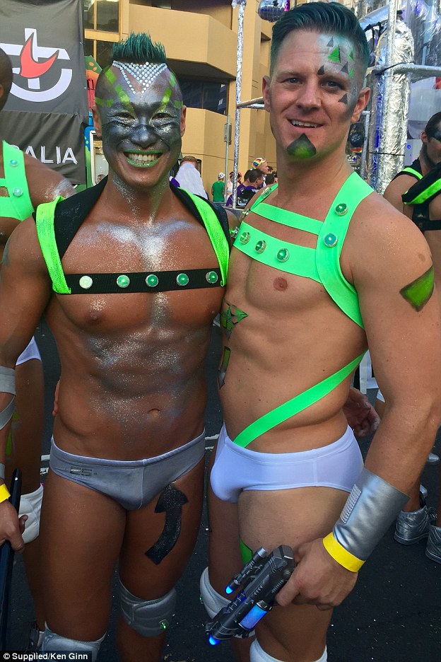 Gay nude men mardi gras parade