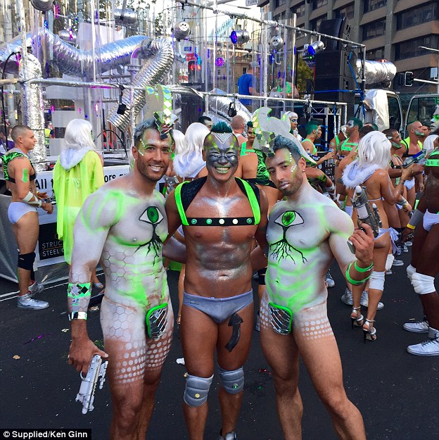 Gay nude men mardi gras parade